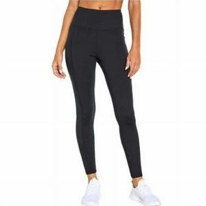 Marika Sport Black Mid-Rise Leggings w Pockets | Small | 7/8 Crop
